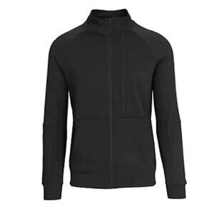 NWT Mens Blue Ice Moisture Wicking Performance Track Jacket Black M